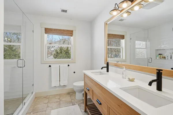 a very nice looking hallway with front door
