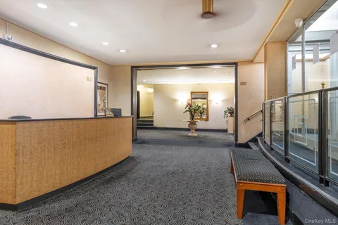 a view of hallway with stairs