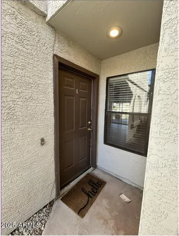 a view of front door