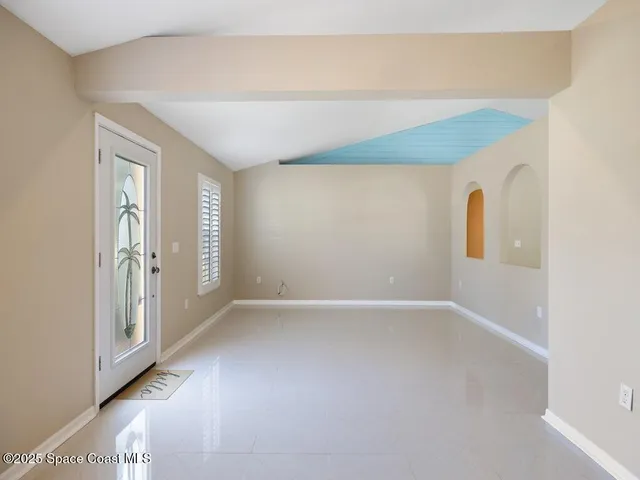 a view of an empty room