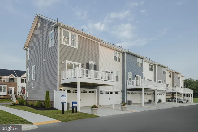 a front view of a building with street view