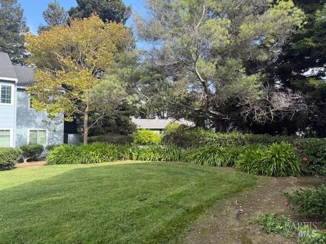 front view of a house with a patio