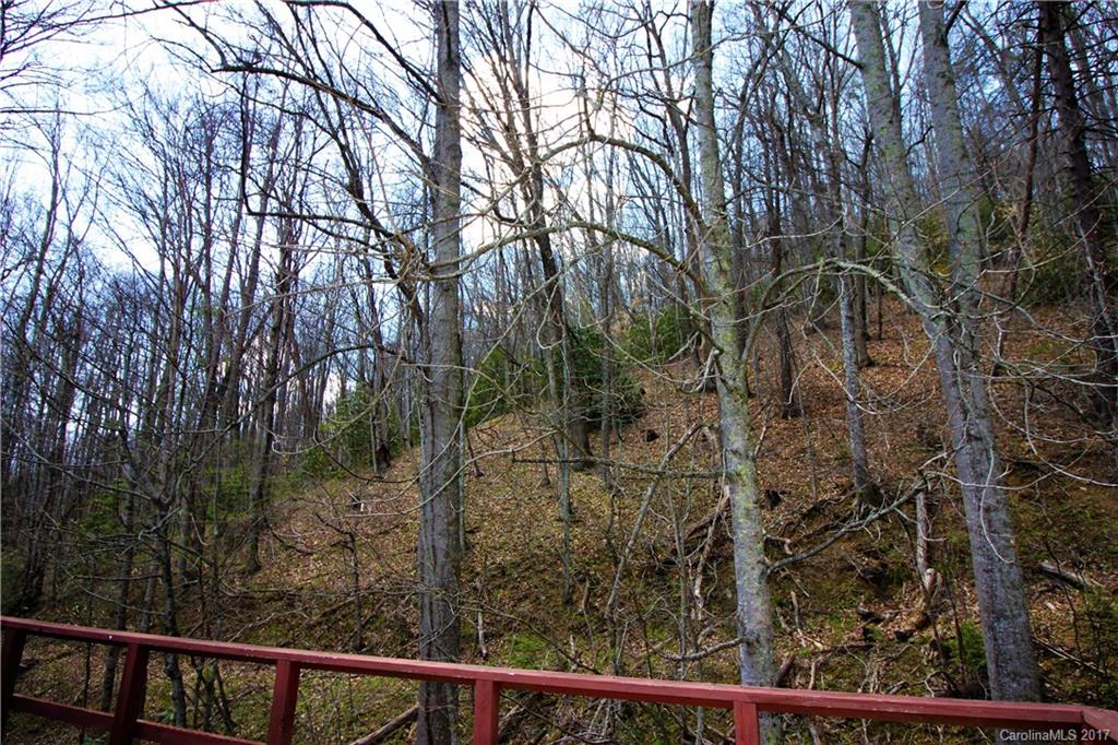 303 Riddle Cove Road, Unit 330 Maggie Valley, NC 28751 - Photo 18 of 24 a view of a balcony with a trees