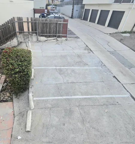 a view of balcony with seating space