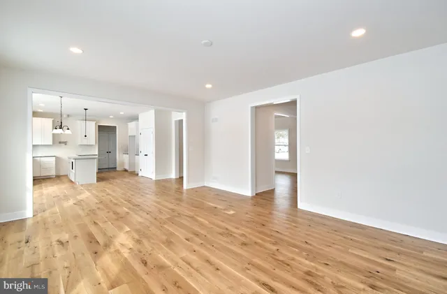a living room with a fireplace