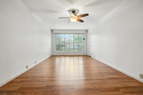 a view of staircase with a floor to ceiling window
