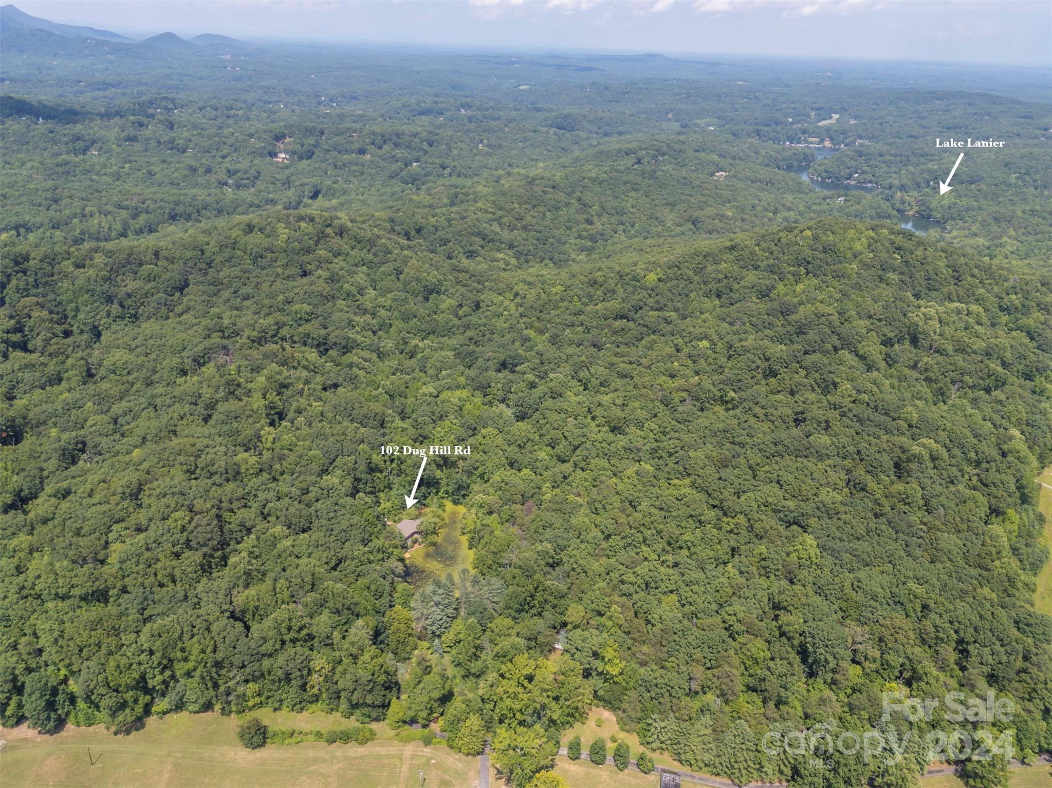 102 Dug Hill Road Landrum, SC 29356 - Photo 25 of 30 a view of a field with trees in background