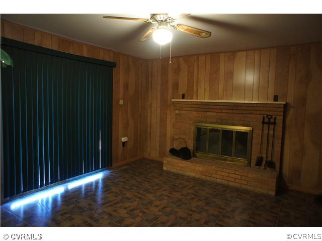 2005 Fort Rice Street Petersburg, VA 23805 - Photo 13 of 18 Kitchen - Dining area/gathering room with brick fi