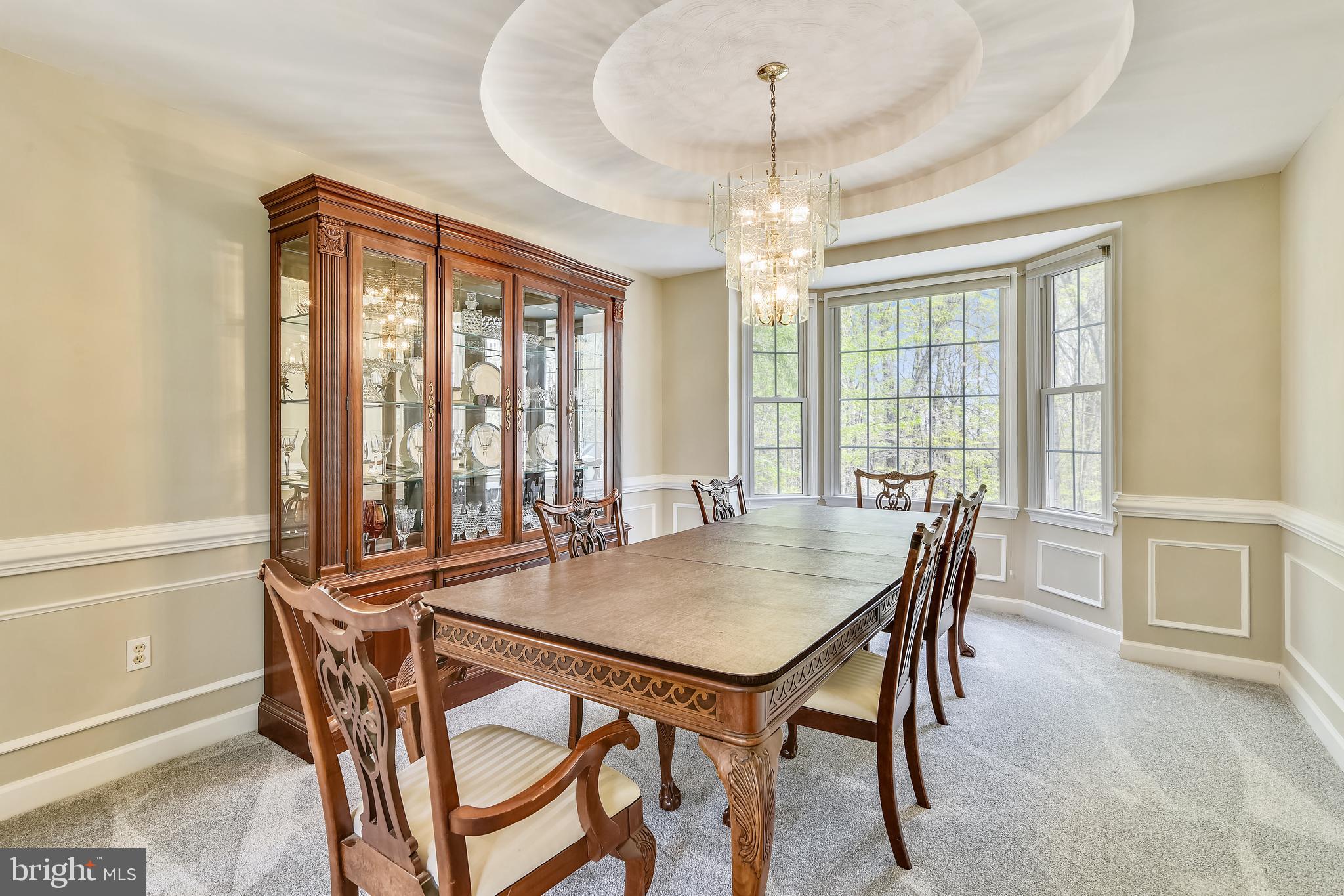 7173 Baldwin Ridge Road Warrenton, VA 20187 - Photo 32 of 113 Designer ceiling in dining room