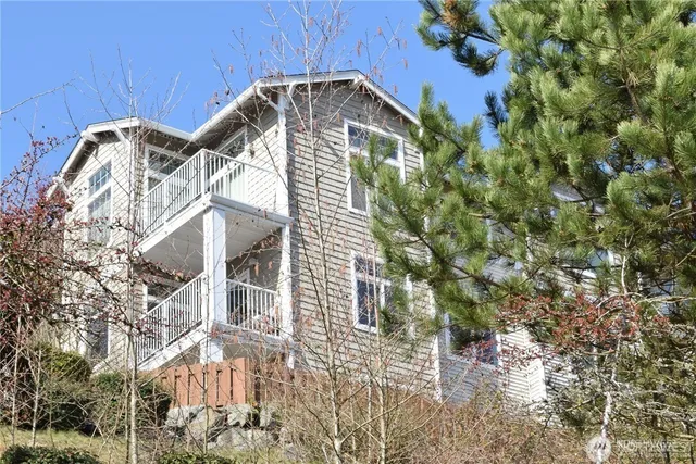 a front view of a house