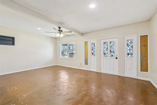 wooden floor in an empty room