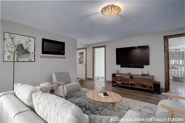 a view of roof deck with furniture