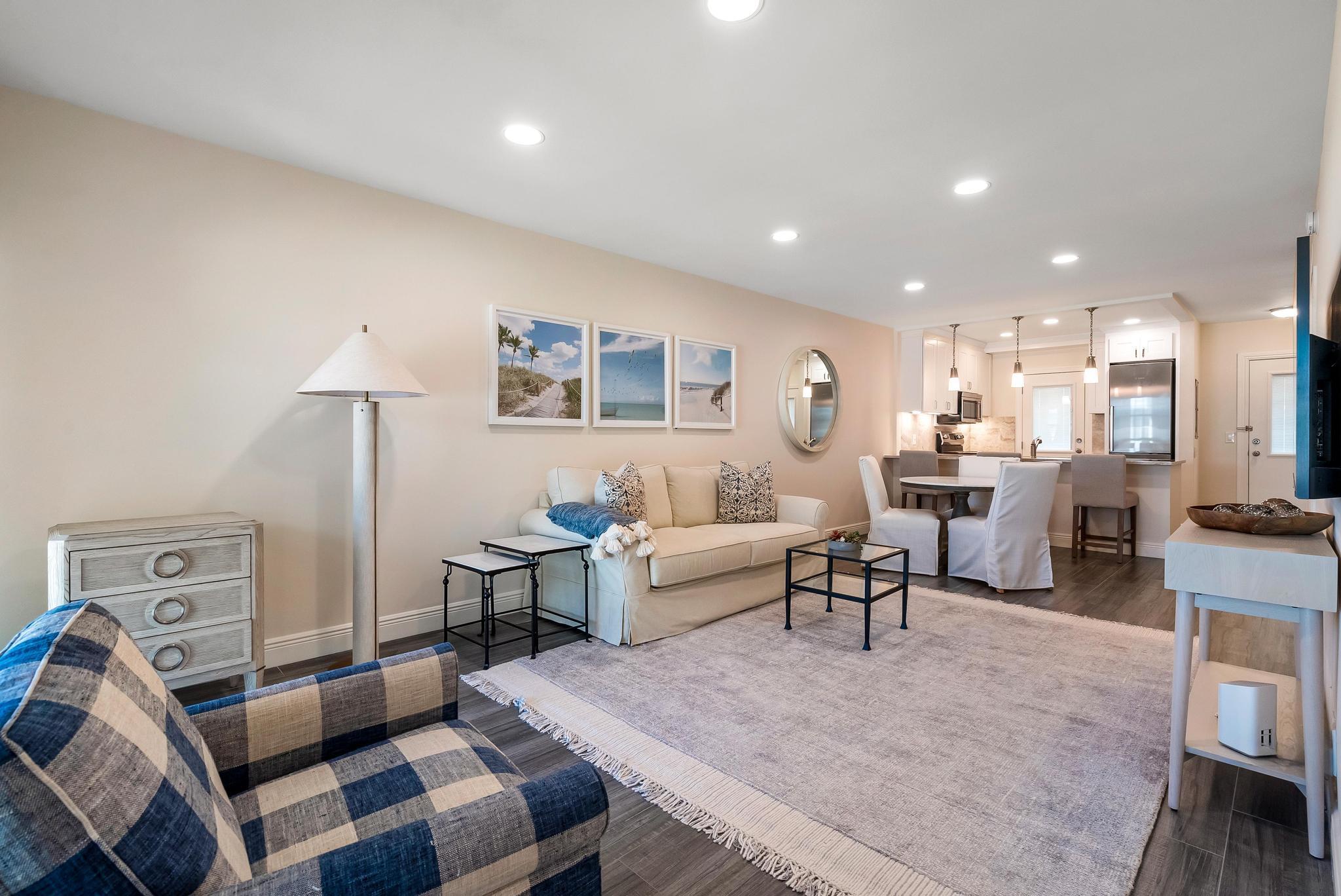 3851 North Ocean Boulevard, Unit 4100 Gulf Stream, FL 33483 - Photo 12 of 27 a living room with furniture and a couch