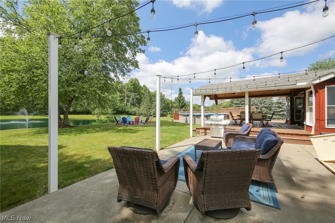 3362 Granger Road Medina, OH 44256 - Photo 35 of 49 View of terrace featuring a deck with water view