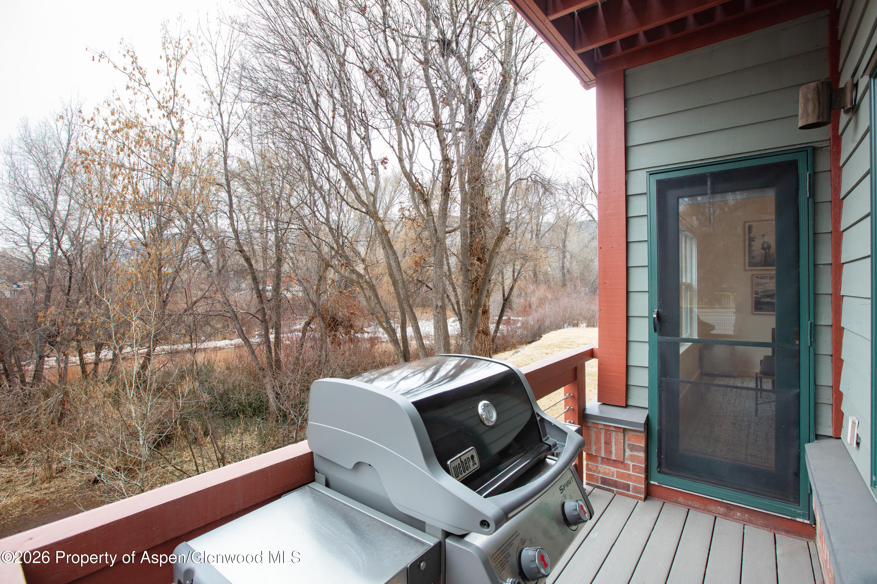 855 Gold Rivers Court, Unit 10D Basalt, CO 81621 - Photo 15 of 16 Back Porch Towards River