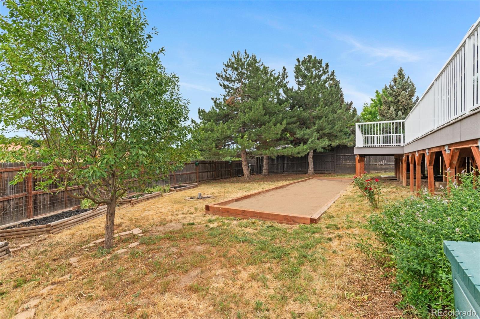 8385 Sweet Water Road Lone Tree, CO 80124 - Photo 36 of 50 a backyard of a house with lots of green space