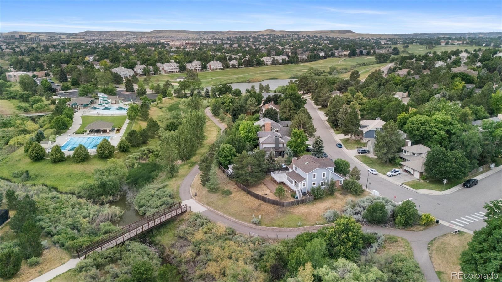 8385 Sweet Water Road Lone Tree, CO 80124 - Photo 49 of 50 an aerial view of residential house with outdoor space