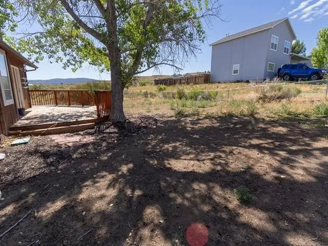 a backyard of a house