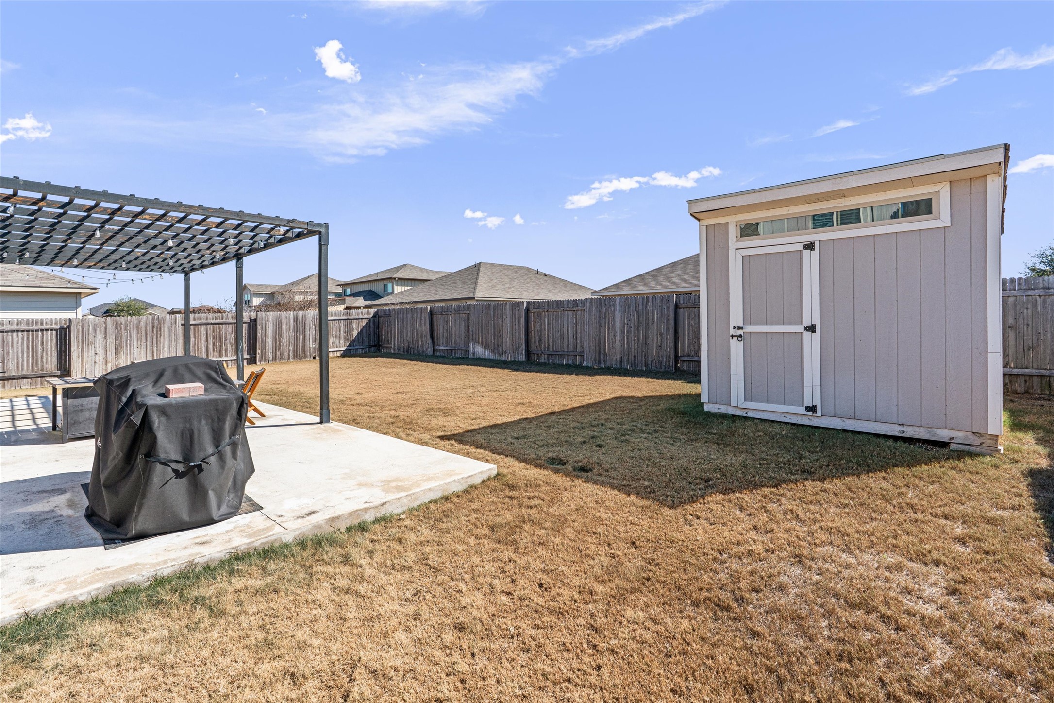 137 Red Sun Drive Kyle, TX 78640 - Photo 35 of 38 a view of a backyard of the house