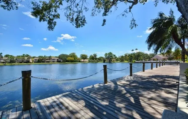 an aerial view of a yard