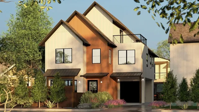 a front view of a house