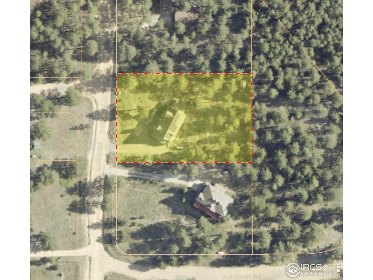 613 Ranch Road Ward, CO 80481 - Photo 27 of 37 Property Boundary - from BoCo Property Assessor Site - Buyer to verify actual boundary