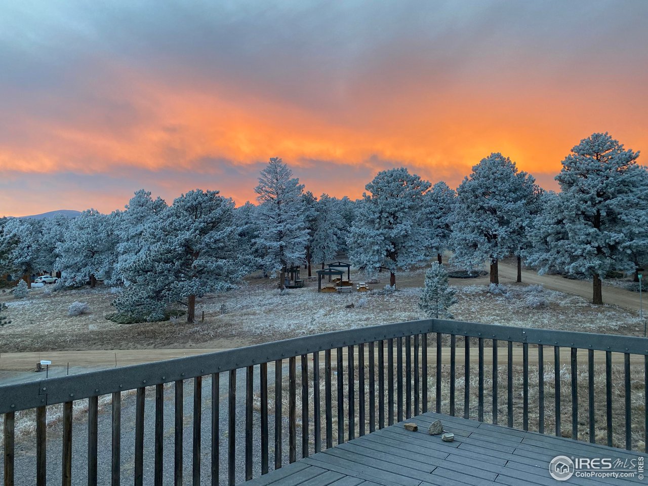 613 Ranch Road Ward, CO 80481 - Photo 31 of 37 Winter view from the deck