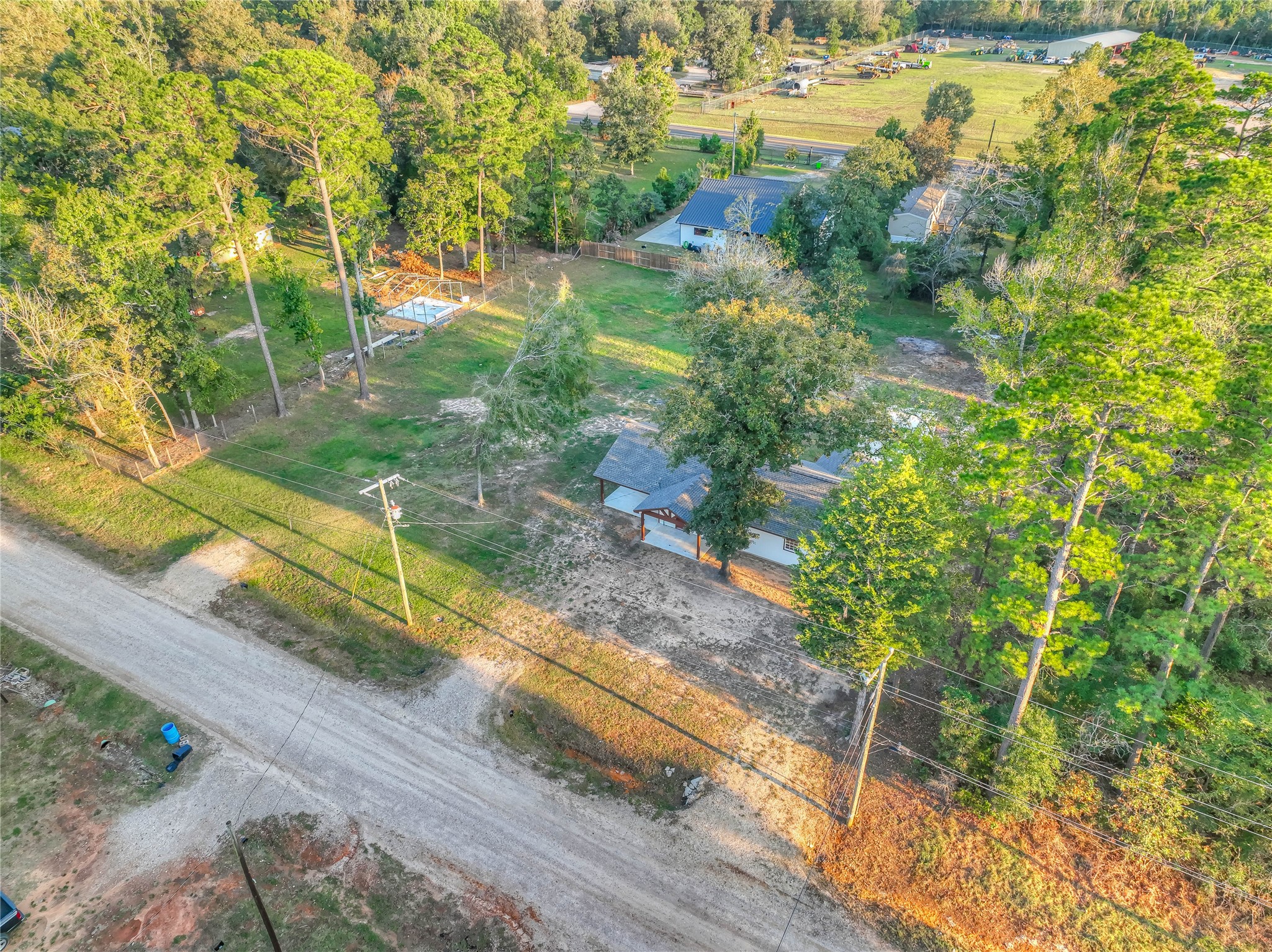 388 Sunrise Wood Road Goodrich, TX 77335 - Photo 26 of 33 a view of a yard with an outdoor space