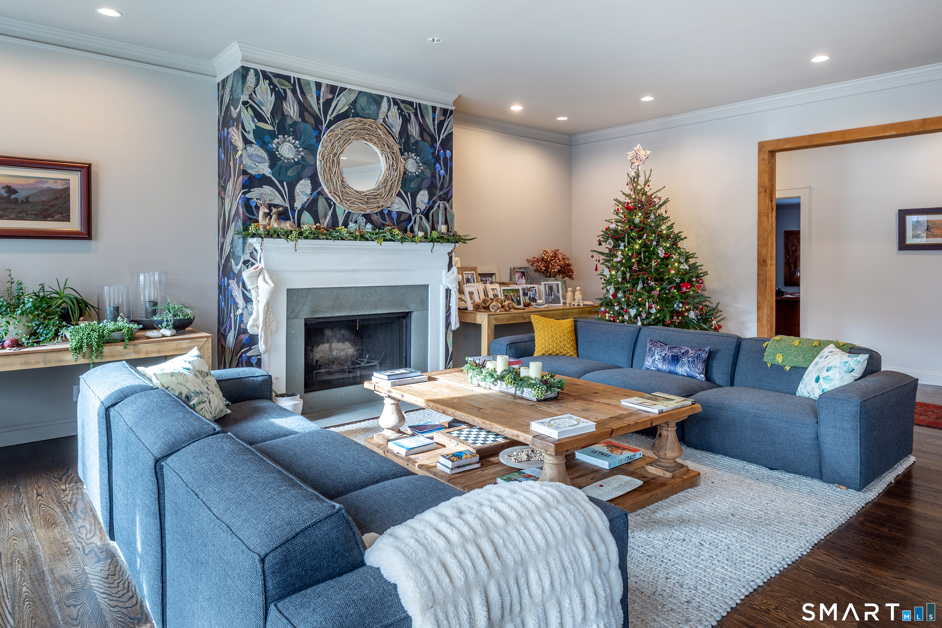 1030 Washington-Woodbury Road Roxbury, CT 06783 - Photo 16 of 40 a living room with furniture and a fireplace