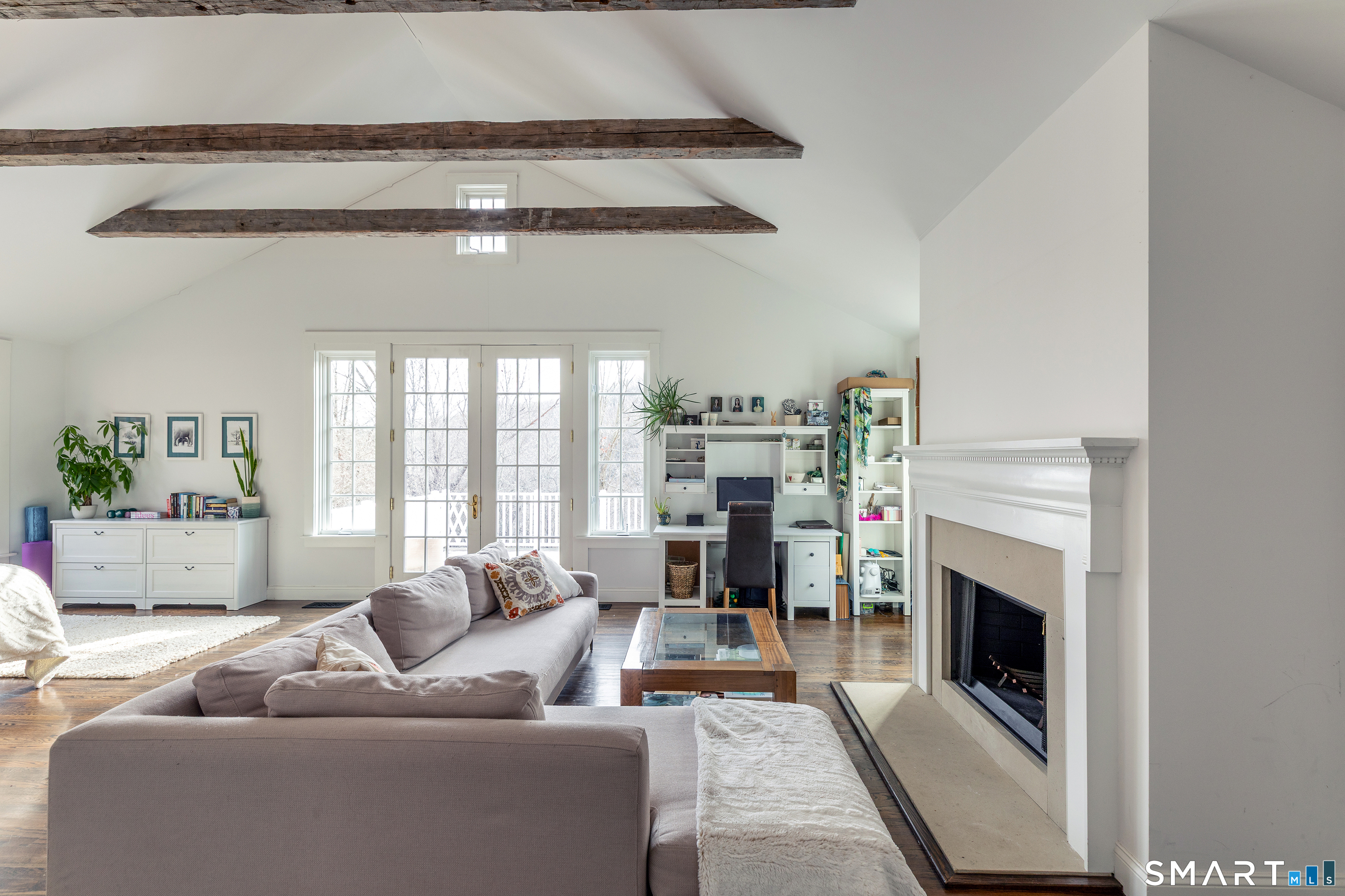 1030 Washington-Woodbury Road Roxbury, CT 06783 - Photo 36 of 40 a living room with furniture and a fireplace