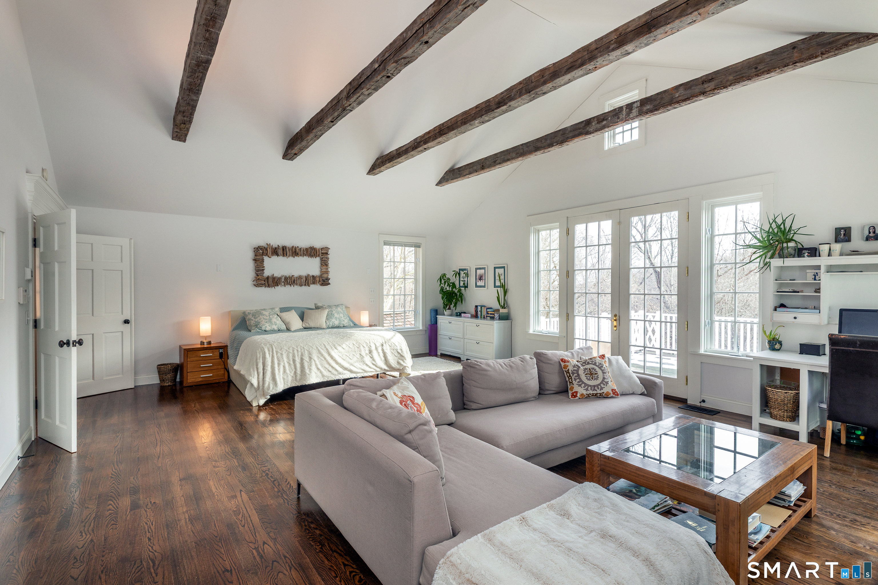 1030 Washington-Woodbury Road Roxbury, CT 06783 - Photo 37 of 40 a living room with furniture and a large window