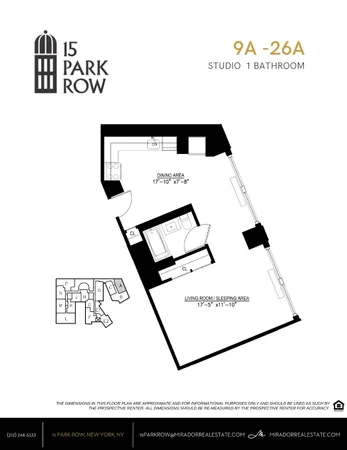 $4,300 | 15 Park Row, Unit 9A | Financial District