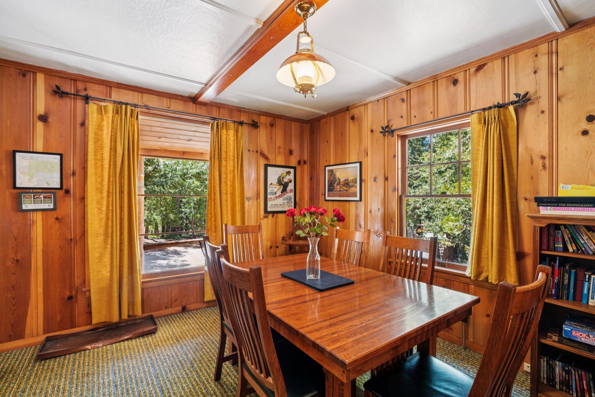 55280 Circle Way Idyllwild, CA 92549 - Photo 9 of 27 a view of a dining room with furniture window and wooden floor