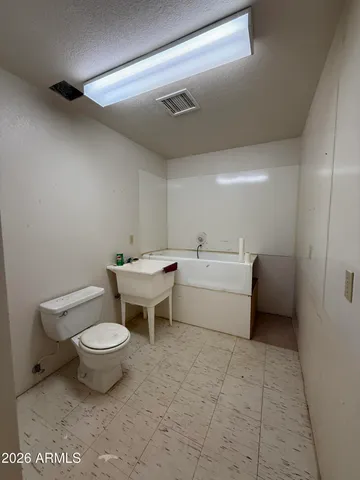 a room with a washer and dryer