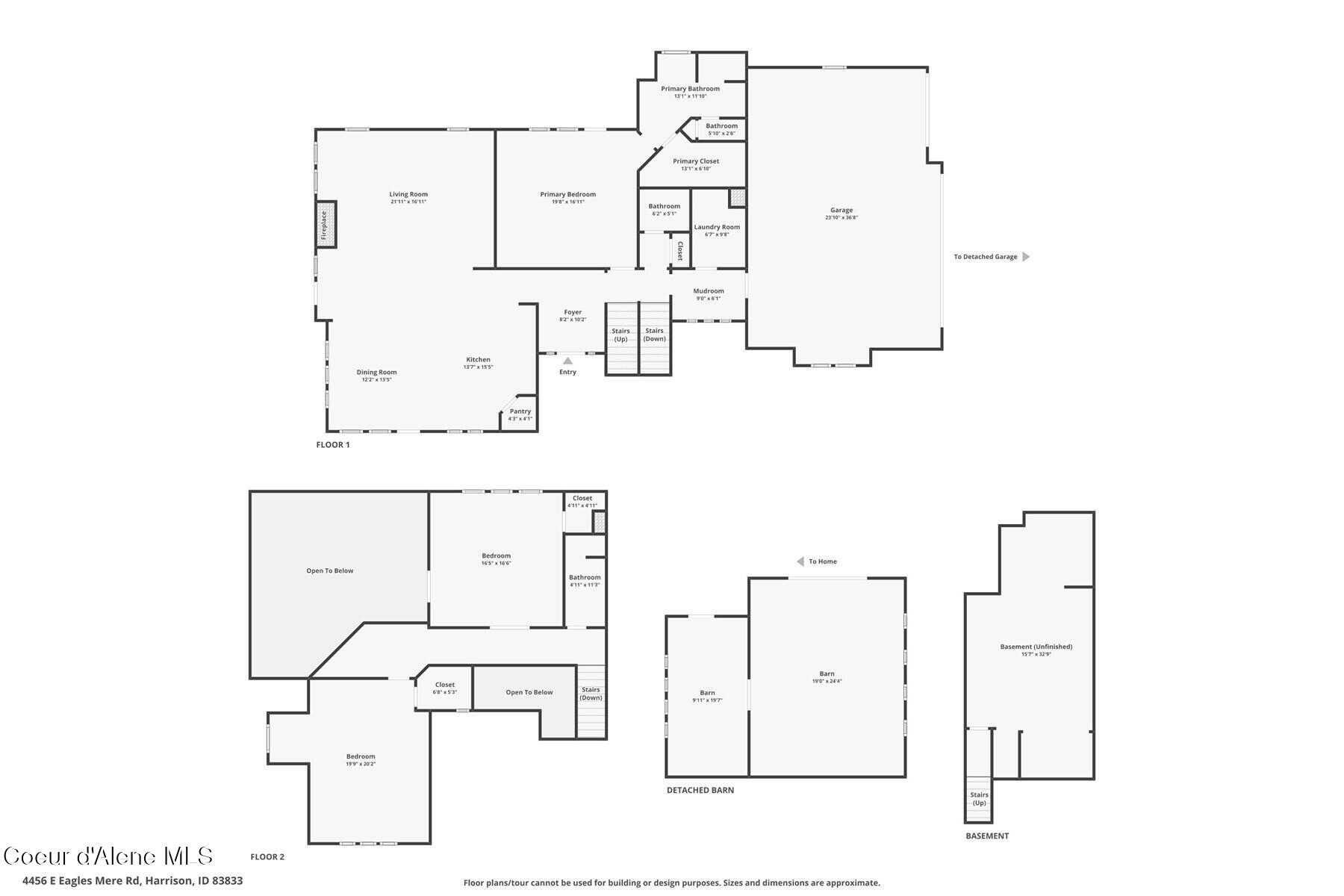 4456 East Eagles Mere Road Harrison, ID 83833 - Photo 64 of 64 Combined Floorplan