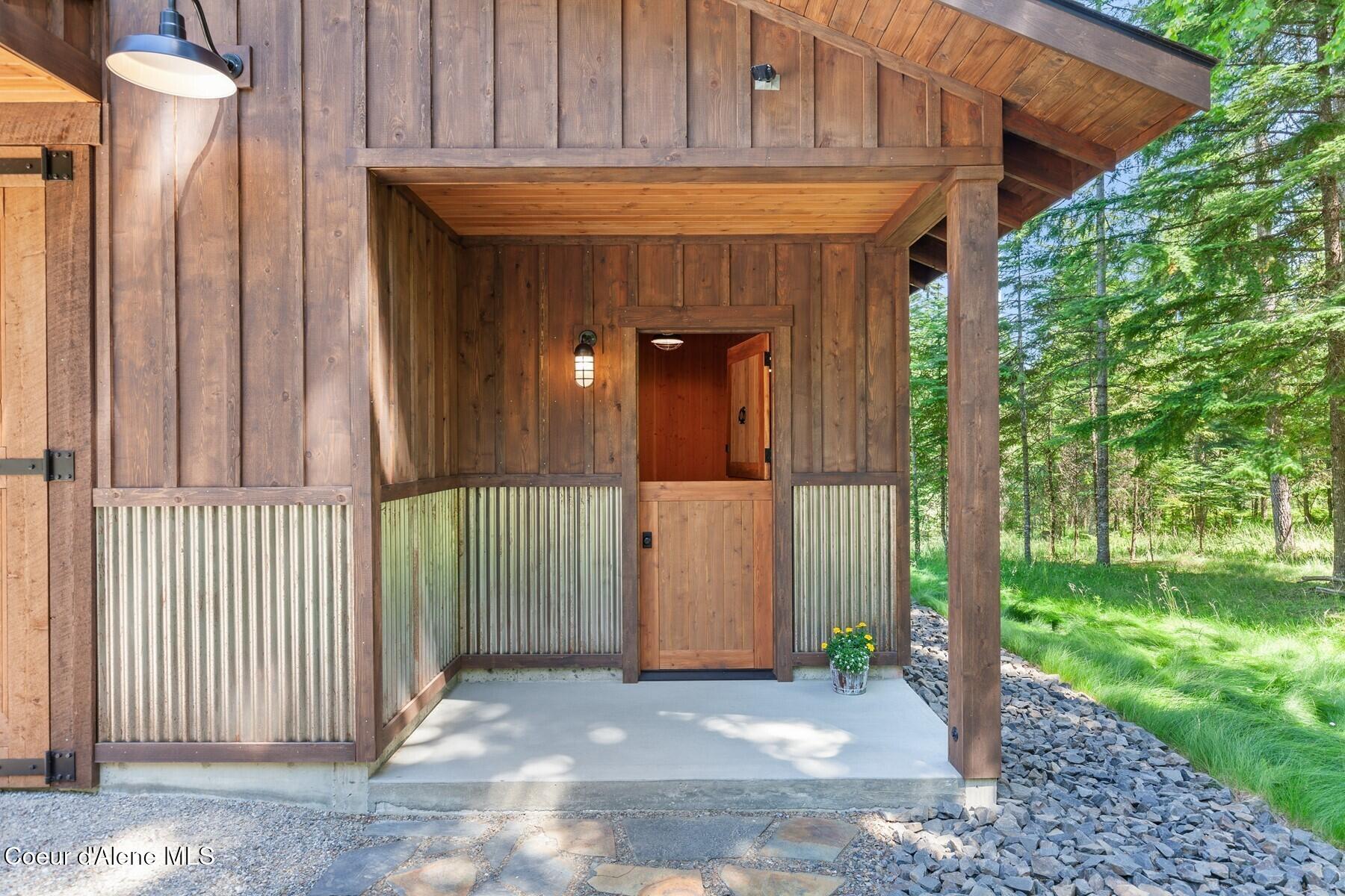 4456 East Eagles Mere Road Harrison, ID 83833 - Photo 43 of 64 Wood Door Entry to the kitchen