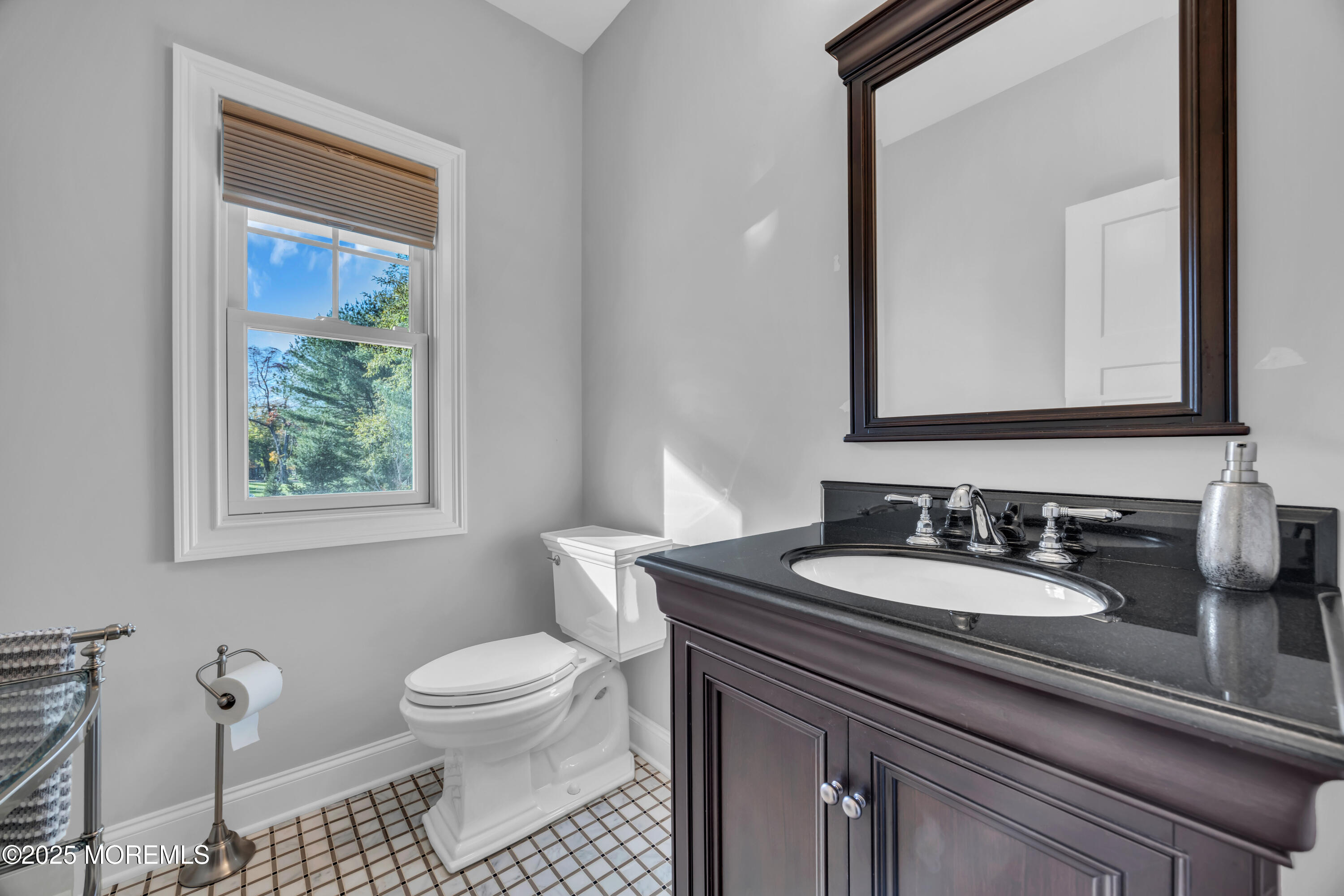 145 Heulitt Road Colts Neck, NJ 07722 - Photo 11 of 59 a bathroom with a toilet a sink and a mirror