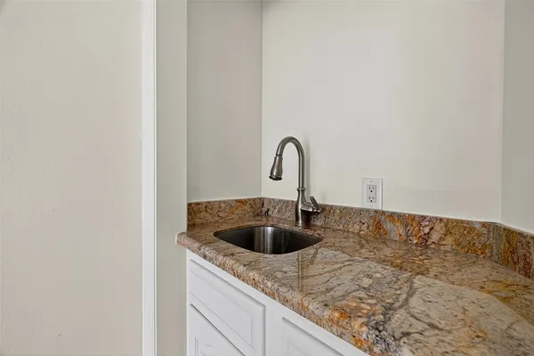 a close view of sink and tap