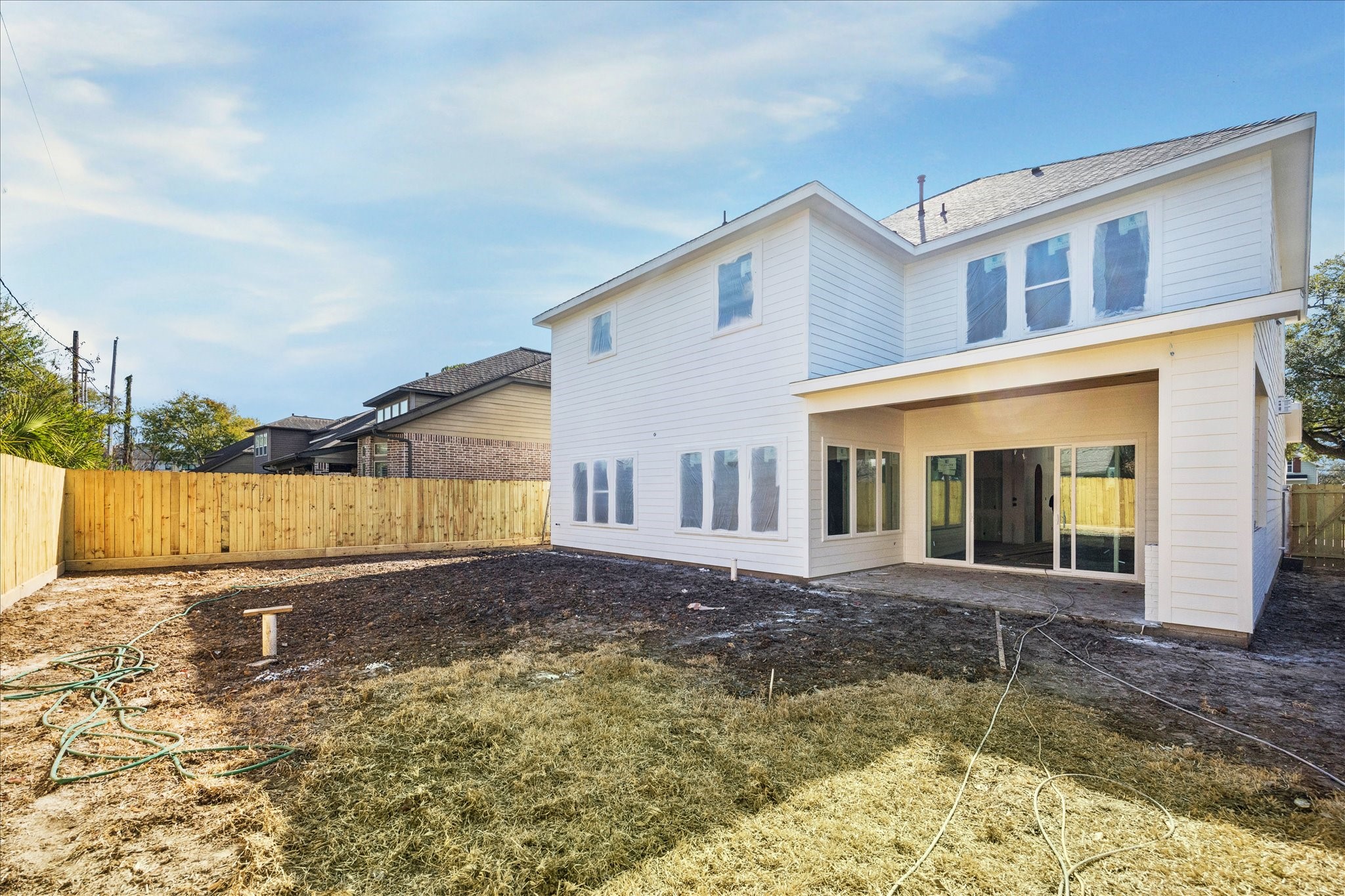 1714 Hewitt Drive Houston, TX 77018 - Photo 17 of 37 a view of a house with a yard