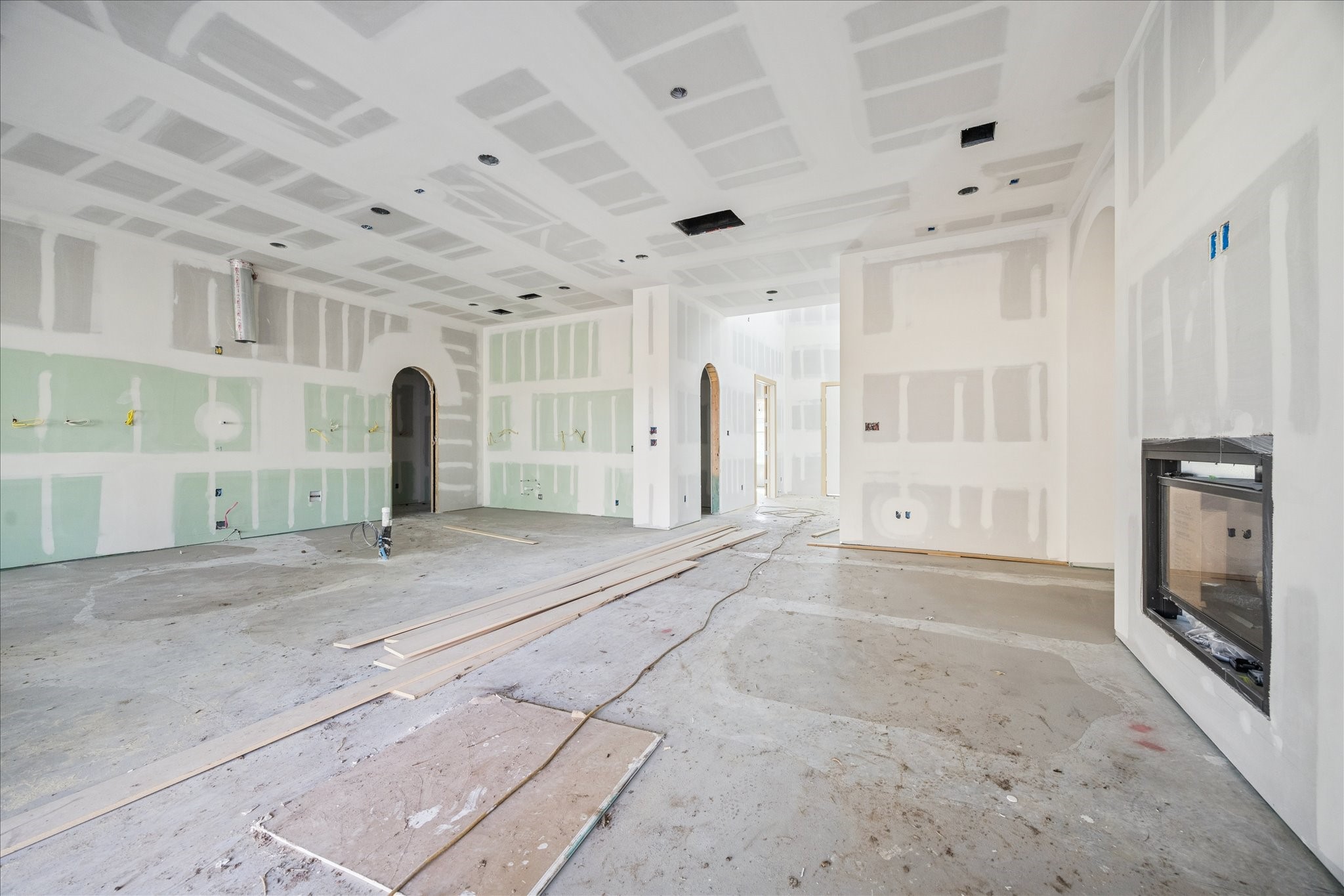 1714 Hewitt Drive Houston, TX 77018 - Photo 5 of 37 a view of empty room with a fireplace and window
