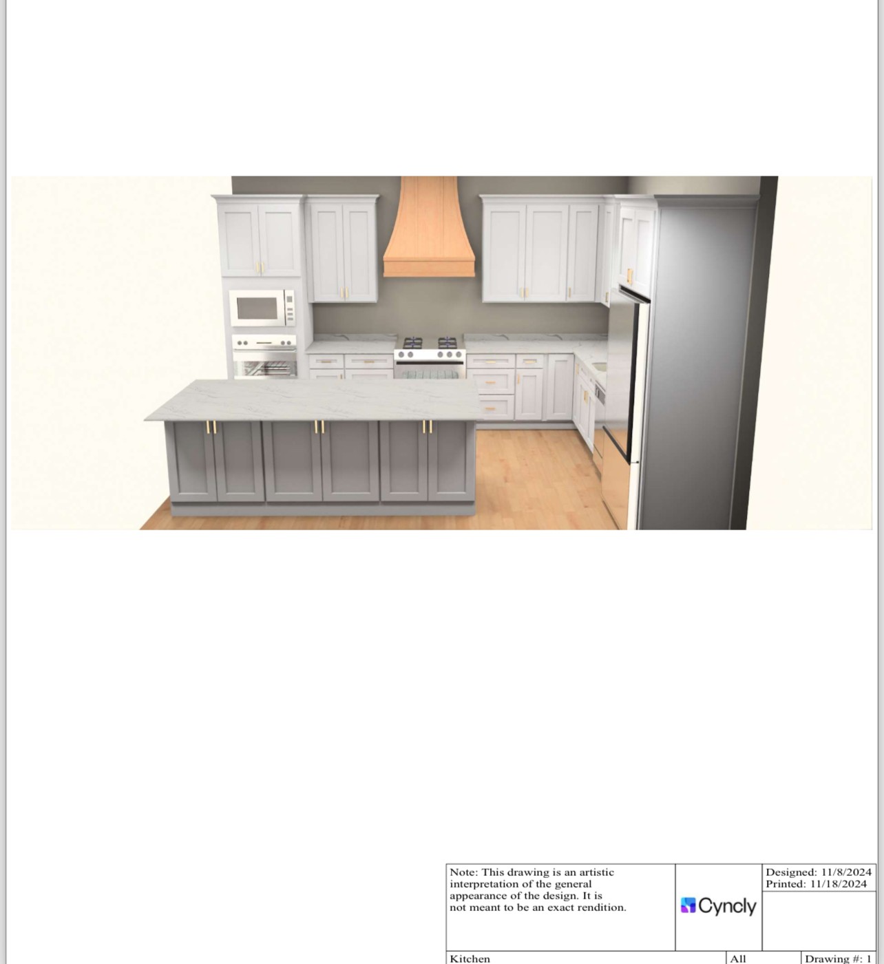 74 Shoulders Road Dixon Springs, TN 37057 - Photo 8 of 22 Proposed Kitchen cabinet drawings, not all finishes guaranteed