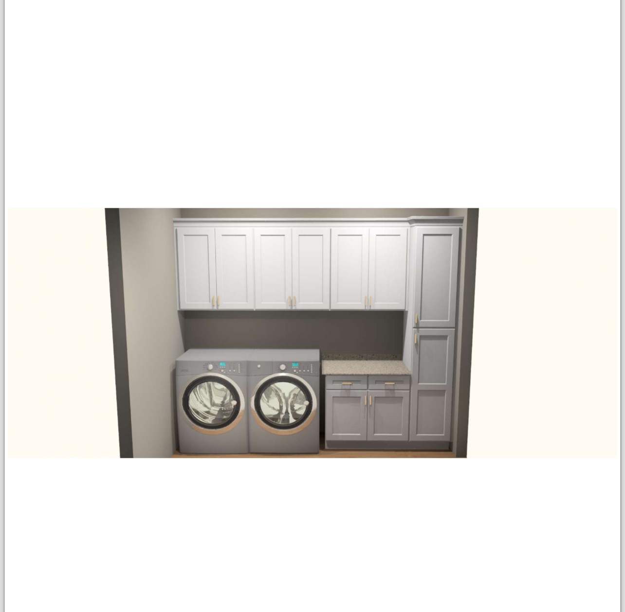 74 Shoulders Road Dixon Springs, TN 37057 - Photo 9 of 22 Proposed Laundry room drawings, not all finishes guaranteed