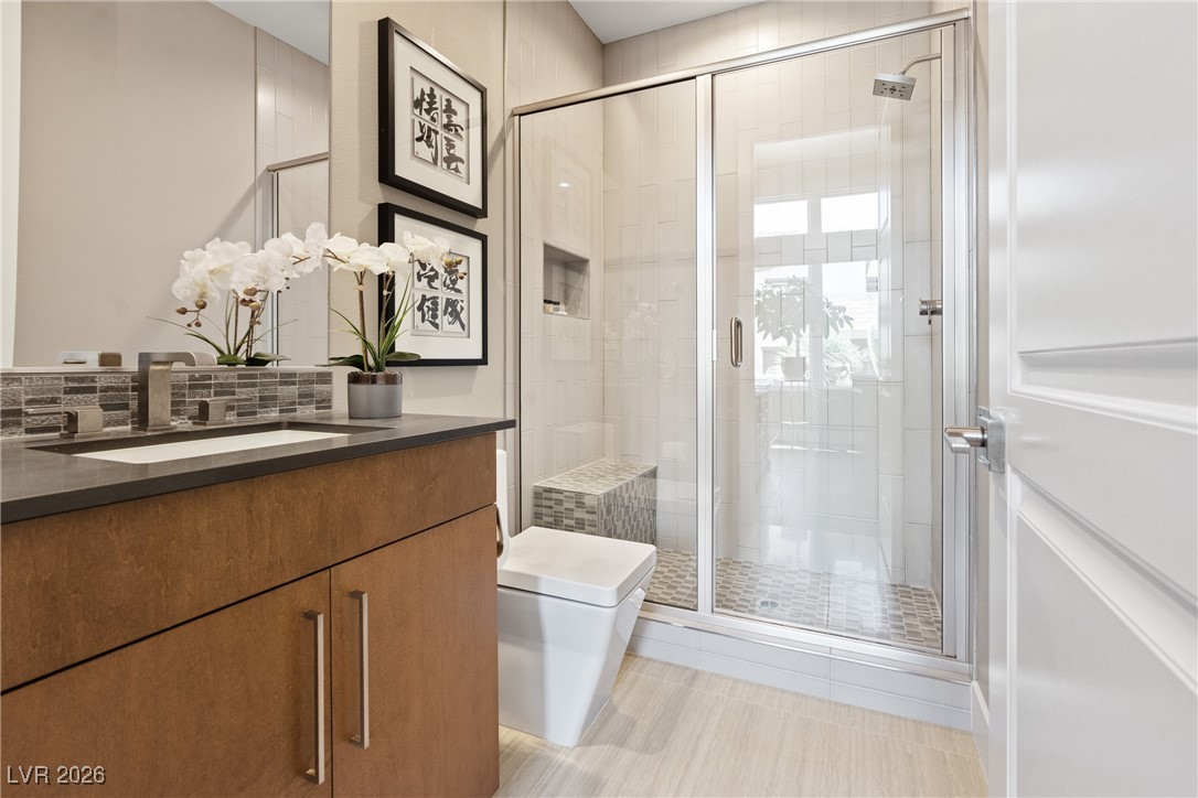 2224 Ledge Rock Lane Henderson, NV 89052 - Photo 35 of 66 Guest bedroom on first floor with ensuite bathroom