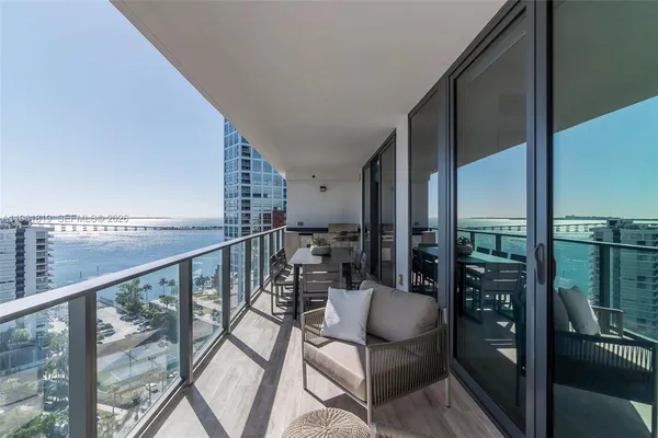 a view of a balcony