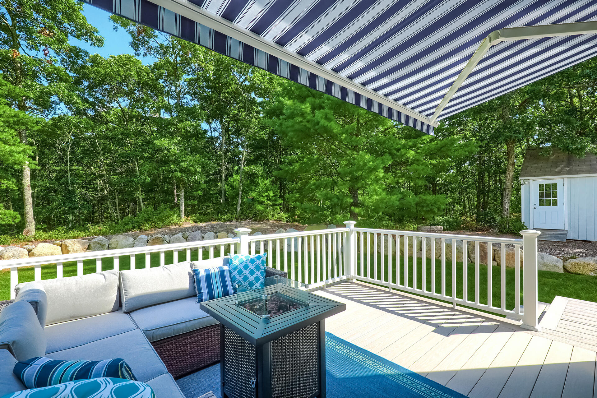 28 Squirrel Road Plymouth, MA 02360 - Photo 32 of 38 Deck with awning