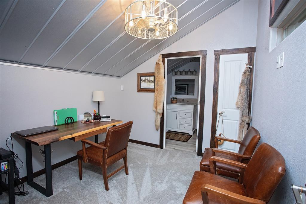1982 Rocky Mound Road Graham, TX 76450 - Photo 24 of 35 Small bedroom with closet or office as it is used now. View into Ensuite bath.