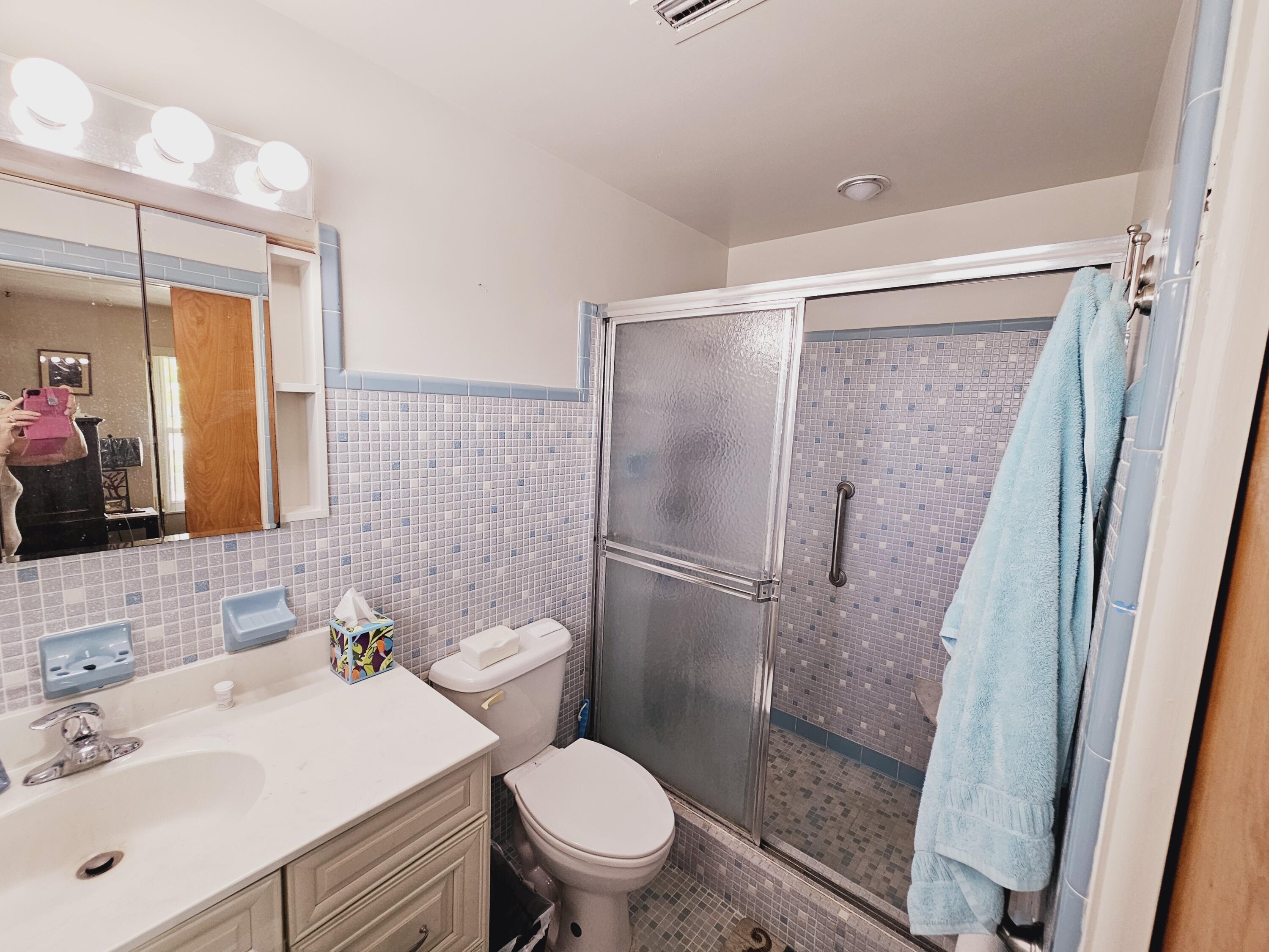 7181 Blue Shore Road Grant, FL 32949 - Photo 11 of 40 a bathroom with a sink toilet and shower