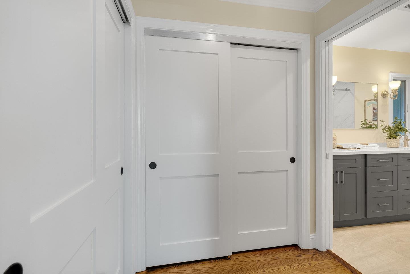 1270 Roble Road Millbrae, CA 94030 - Photo 20 of 35 a view of bathroom with a sink mirror and shower