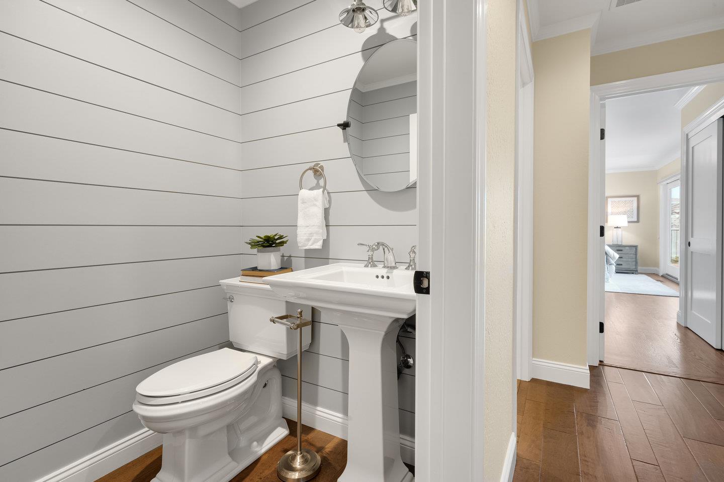 1270 Roble Road Millbrae, CA 94030 - Photo 29 of 35 a bathroom with a sink toilet and shower