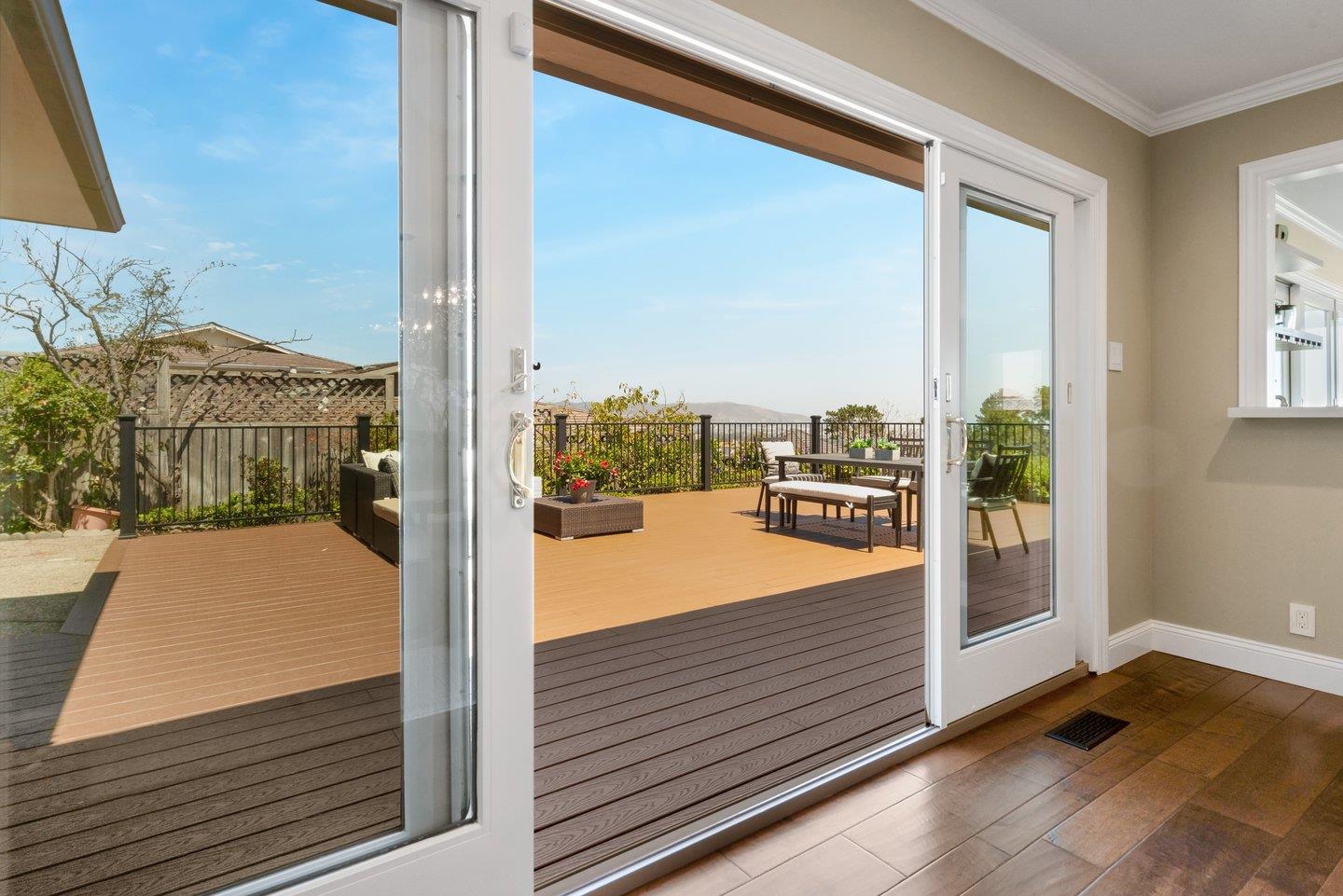 1270 Roble Road Millbrae, CA 94030 - Photo 9 of 35 a balcony view with a ocean view